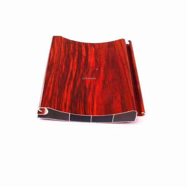 Made In China Hot Sale 6063-T5 Wood Grain Aluminum Roller Shutter Slat Profile