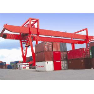 кран на козлах контейнера Rmg дока 40t 50t установленный рельсом в причале