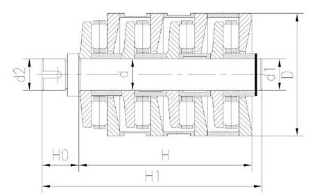 M6CT420A-T6AR420A Shaft type Multi-Stage Cylindrical Roller Thrust Bearings4x20x77.5mm China supplier