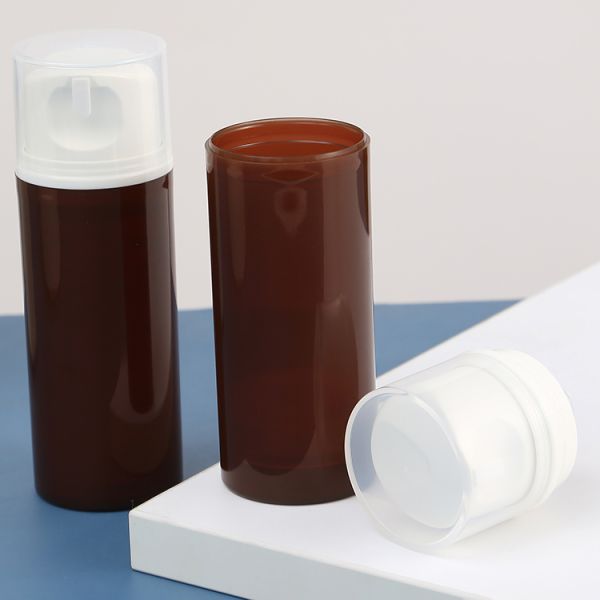 100ml Personal Skin Care Packaging Airless Bottle with PP Collar and Pump