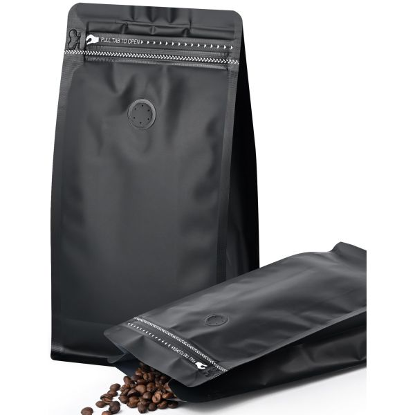 Customized Design Gravure Printed Surface Versatile Usage Flat Bottom Zipper Bag Reusable Coffee Package Bag