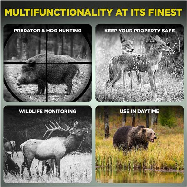 Night Vision Thermal Imaging Digital Infrared Scope Riflescope With Reticle