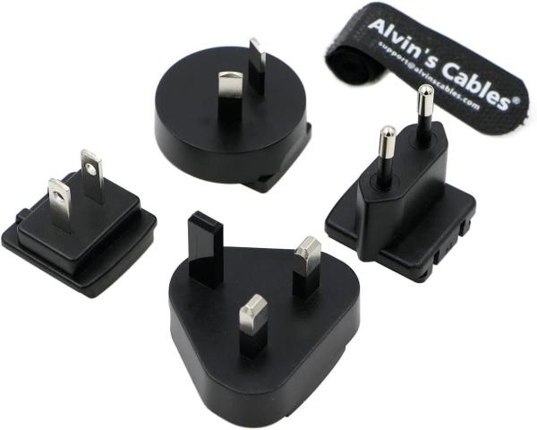 Adaptador universal da fonte da alimentação CA dos cabos BMPCC 4K 6K de Alvin para C.C. 12V da câmera 4K 6K do cinema do bolso de Blackmagic