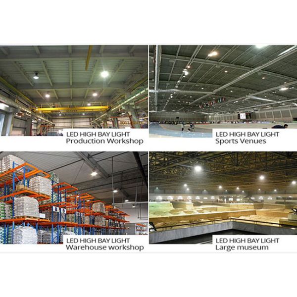 High Lumen UFO High Bay Light 100W 150W 200W Waterproof 60° 90° 120° Beam Angle