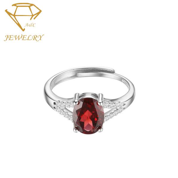 Copper Adjustable Silver Diamond Ring Jewelry Vintage Style