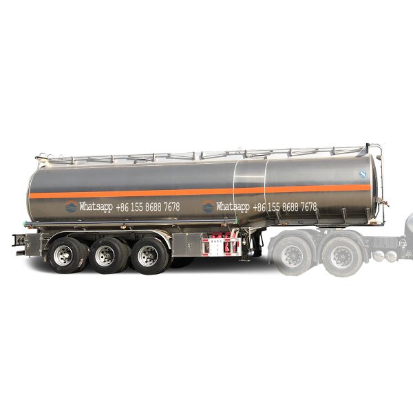 Aluminum Alloy Oil Tanker Semi Trailer with 40000 liters 56000 liters 60000 liters Capacity for Petrol Transport