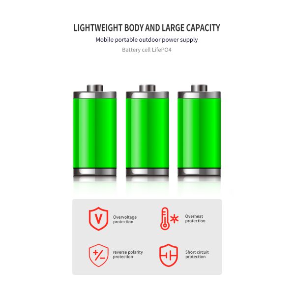 300W Portable Battery Power Station With MPPT Controller For Outdoor Adventures