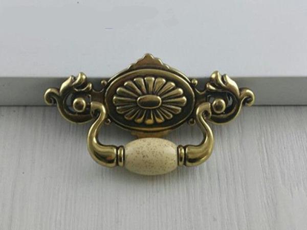 64mm Retro AntiBronze Ceramic Cupboard Pulls Classical Porcelain Dresser knobs