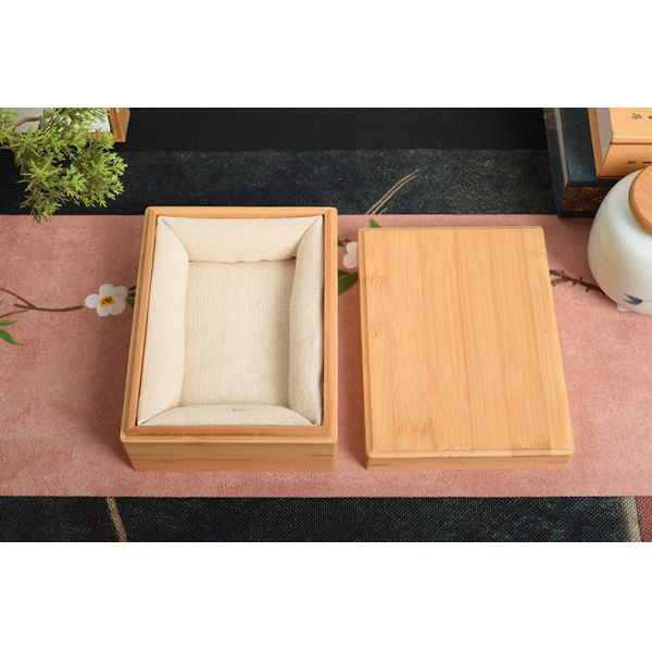 Handmade Biodegradable Bamboo Storage Box Gift Crafts Boxes Bamboo or Custom Wood