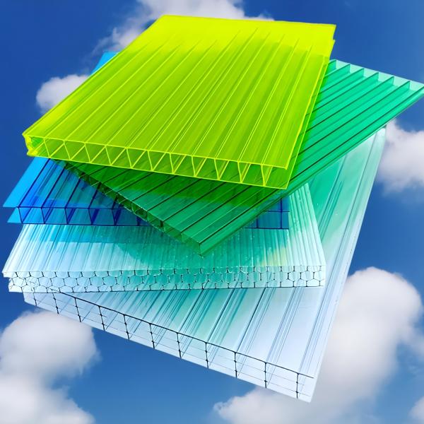 Opal Polycarbonate Hollow Sheet PC Hollow Sheet Thick 4mm To 20mm Transparent Lightweight Durable Construction Material