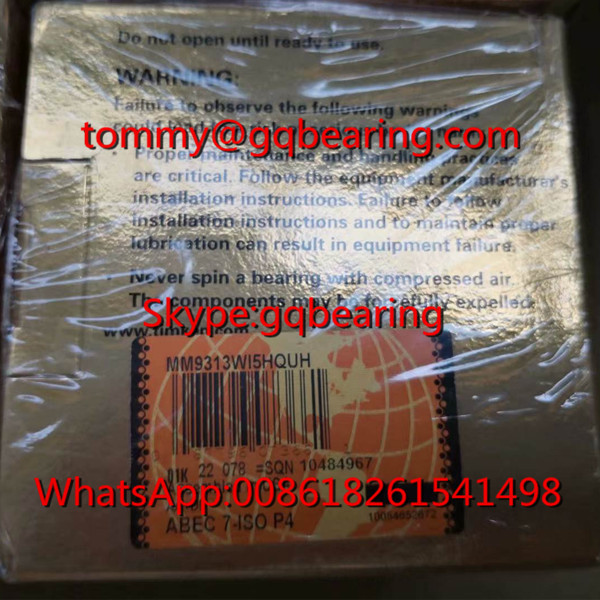 Gcr15 Стальной материал ABEC7 Precision TIMKEN MM9313WI5HQUH Подшипник с шаровым винтом 57.2x90x15.88 мм