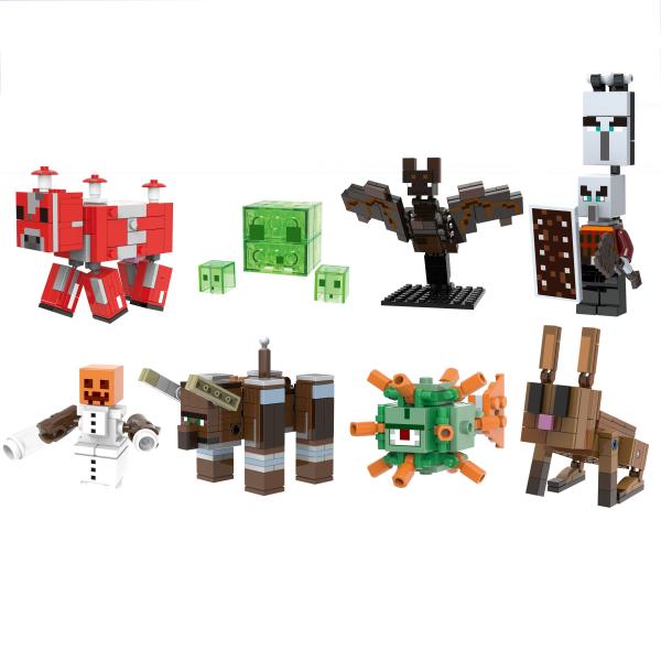 Christmas gift my world pillager snow ravager guardian rabbit bunnie zombie mini figures building blocks