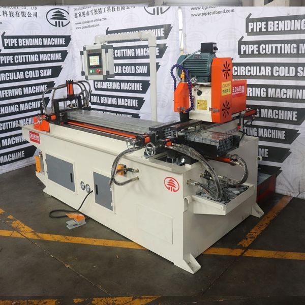 XS-425CNC Left and Right Clamp Pipe Cutting Machine China Factory Direct Sales  Servo Feeding Long Cold Sawing Machine