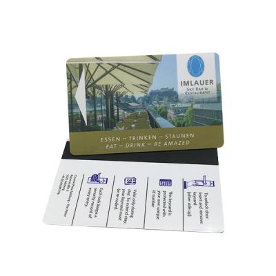 Magnetic Stripe RFID Hotel Key Card Door Lock Customized Printing