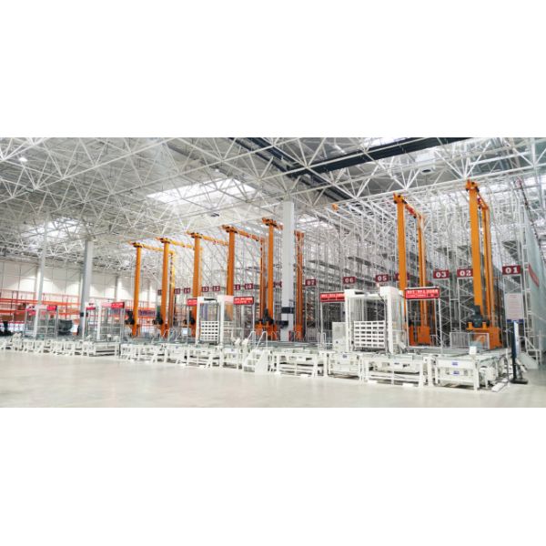 Single Deep pallet Stacker Crane ASRS, Floor Supported SRM(Storage Retrieval Machine), Automatic Storage And Retrieval System,Automation Logistics Warehouse