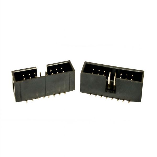 1.27mm Pitch Vertical SMT Box Header | PA9T Glass-Filled with Anti-misplug Clamp