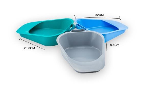 Plastic disposable patient fracture bedpan, Medical bedpan with Handles, Adult bedpan with many color