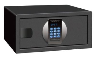 Laptop  Hotel Guest Room Safe Body 2MM Door 5MM Thickness With LCD Display