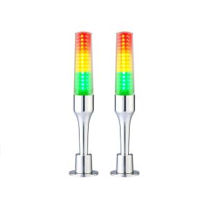 OUJVAN Q5/Q5S 3 Color LED Signal Tower Light with 95dB Buzzer and Foldable Aluminum Base for CNC Automation Machine