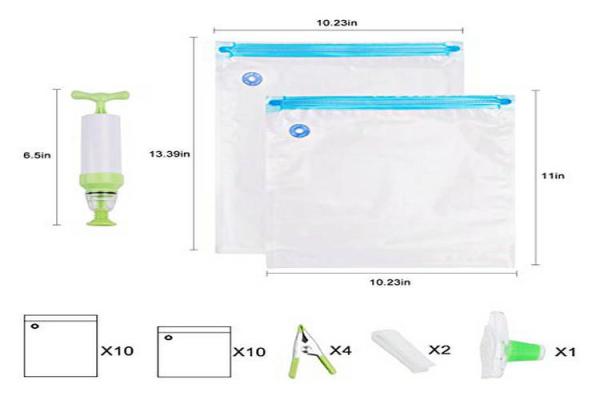 8 11 Vacuum Food Saver Vacuum Sealer Bags Custom Size BPA Free With Zipper