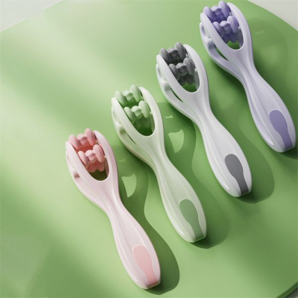 Double Side Finger Massage Roller Joint Soothing and Slimming Tool Silicone Fingers Massager with Plastic Material