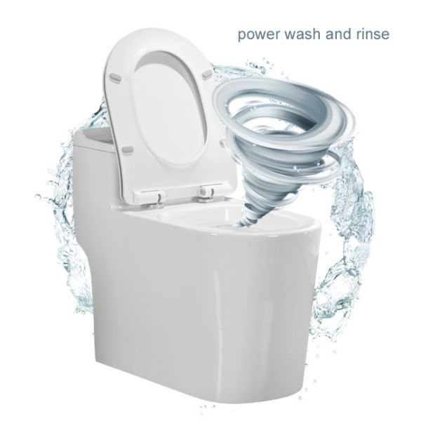 Приток шара туалета wc Bathroom Sanitwell SWJ1125MB матовый черный rimless