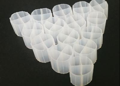 Meios brancos do portador da cor MBBR bio para o tanque anaeróbico com material do HDPE do Virgin e tamanho de 12*9mm