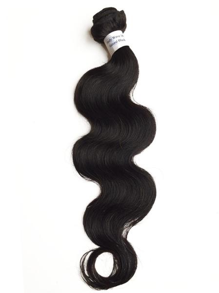 5A No Tangle 100 Natural Human Hair Extensions For Black Hair Body Wave