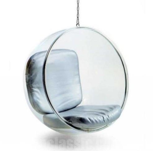 Standing Egg Hanging Ball Chair Modern Acrylic Balloon Hanging Bubble Chair