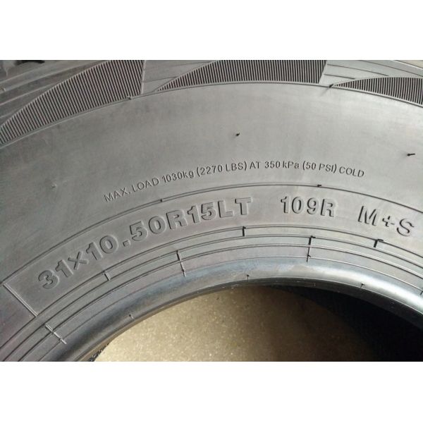 31X10.5R15LT Aggressive All Terrain Tires Black Color 12mm Tread Depth