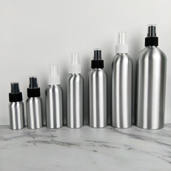 Customized Label Empty 100ml 200ml 300ml 500ml 1000ml Aluminum Bottles Spray Fine Mist Lid for Lotion Shampoo Essential Oil