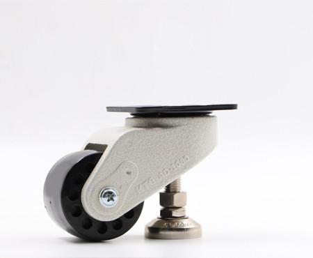 Aluminum Alloy Body PA6 Swivel Universal Caster Wheels 800kg With Flange Brake