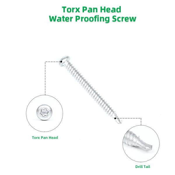 Estrutura de madeira Bimetal Inoxidável Torx Pan Head Parafusos de auto-perfuração com design