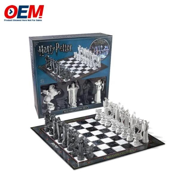 Customized PVC Plastic Character Chess Set OEM Figurines Chess Board Set Make Funny Chess Toy
