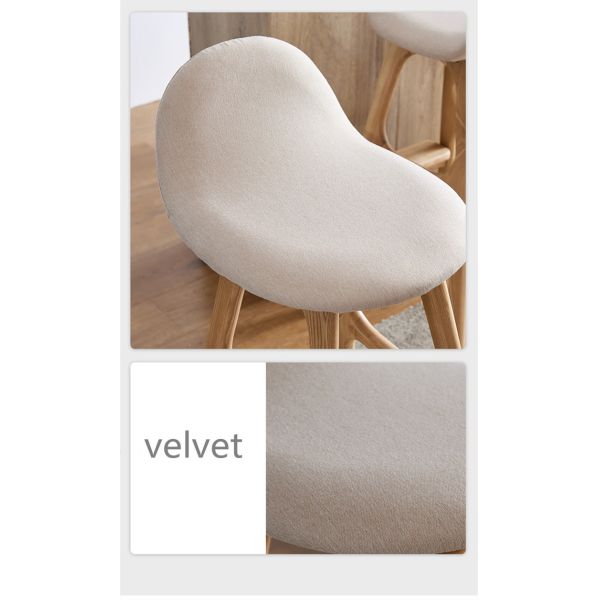 Luxury Bar Stool Modern Outdoor Metal Wood Kitchen Leather Velvet Bar Chair Barstool Wooden Counter Height Bar Stool for Kitchen
