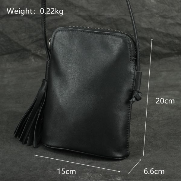 Messenger Sling Soft Large Black Genuine Leather Hobo Handbags