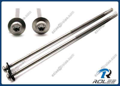 410 Stainless Torx Pan Double Thread Self Drilling Screw w/ Bonded Sealing Washer
