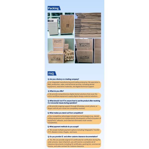 3500W 5 Ejes Vhf Molino Dental Pre fresado Abutment Cerámico Cinco Ejes fresadora