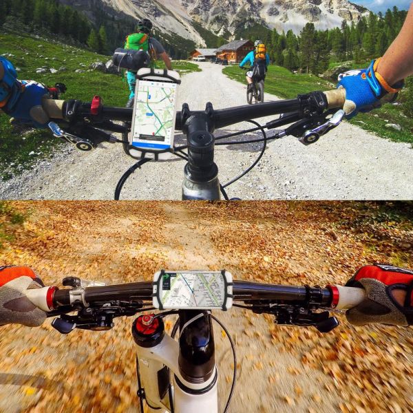 Silicone Handlebar Motorcycle Mobile Stand , 4-6 Inch Iphone 12 Motorcycle Mount