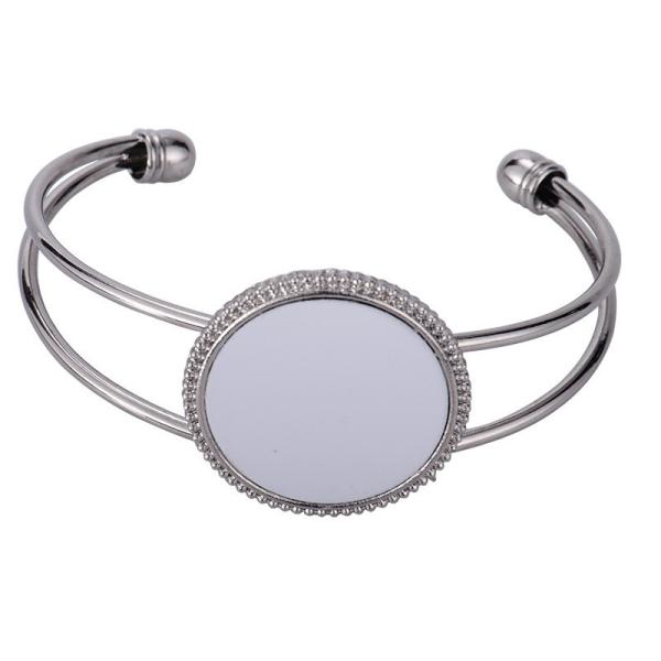 Bracelet de bracelet métallique de sublimation pour l'impression de photos de sublimation