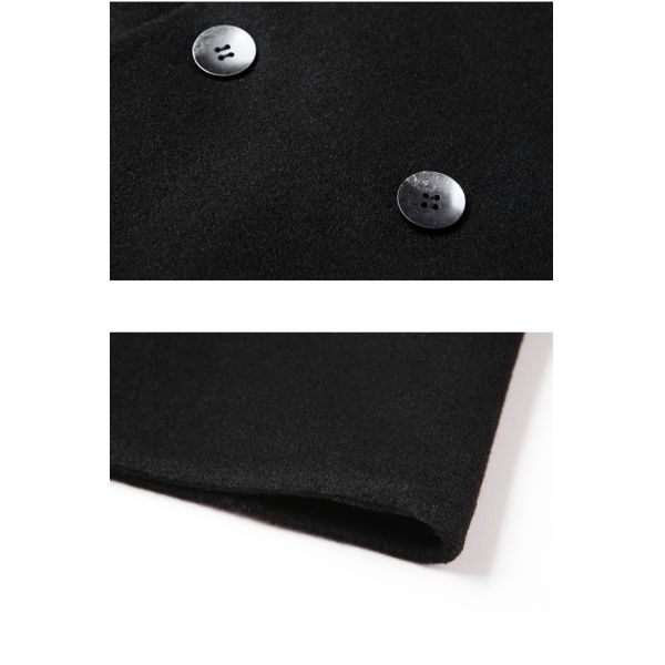 Мужское обычное зимнее пальто для толстой Европы и Америки длинная шерстяная траншея стройное пальто