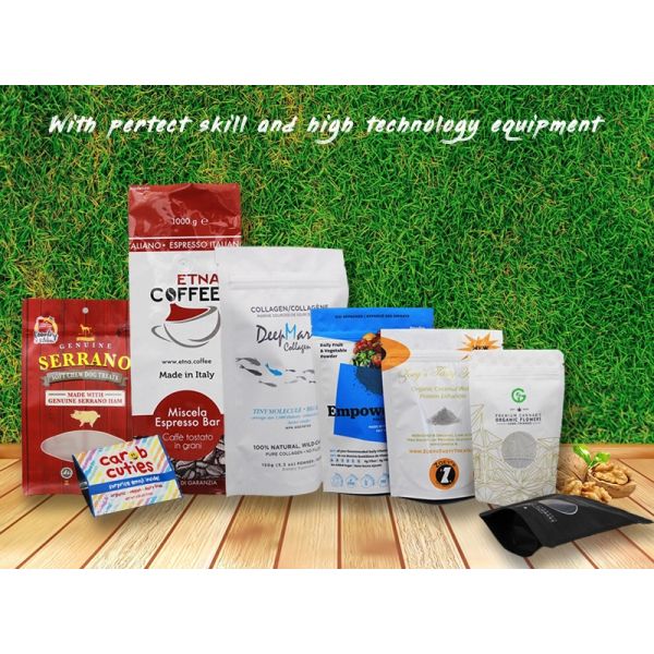 Digital Printing Mylar Matte 150 Mic Stand Up k Bags