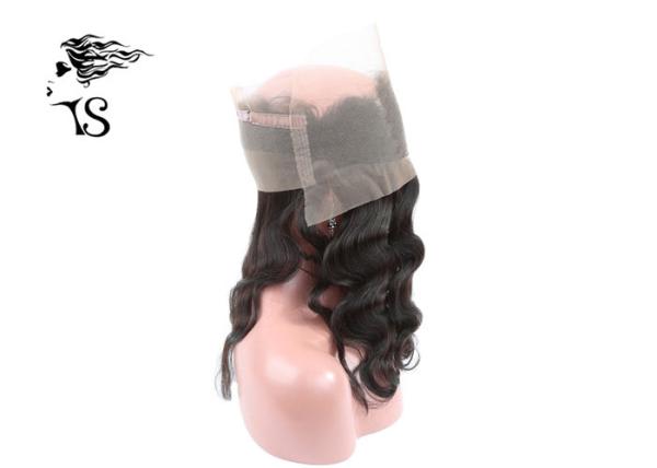 18 inch Black Body Wave 360 Lace Frontal Wig Closure for African American Women