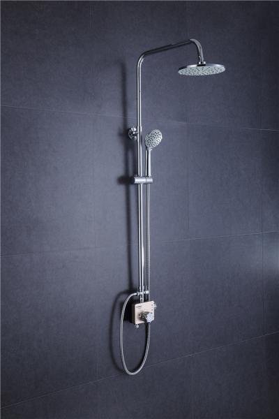 Circle Rotatable Tube Rainfall Shower Head Kit 304 Stainless Steel With Chrome Shower Accessories