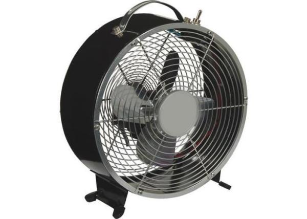 Antique Retro Desk Fan Electric Metal Steel Floor Pedestal 2 Speed Adjustable