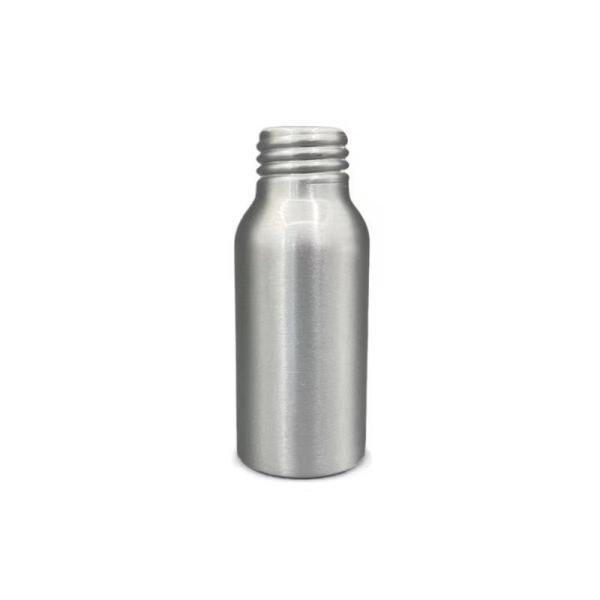 Prevent leakage Silver Aluminium Bottle 50ml 35*85mm Neck 24mm Customized Color