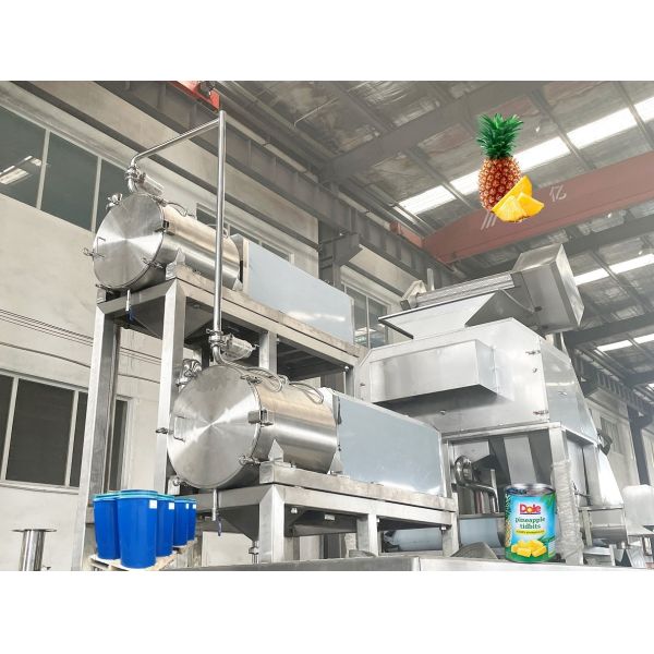 UHT Sterilizing Juice Pineapple Processing Line 1500T/Day