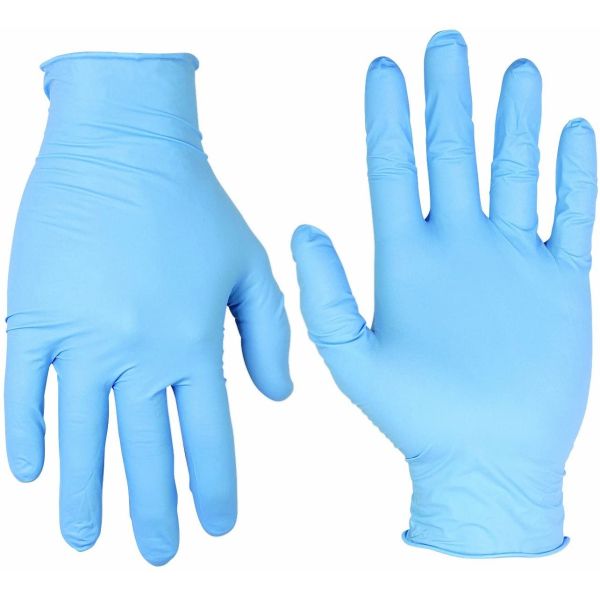 Medical Disposable Nitrile Gloves Powder Free , Blue Gloves Disposable Nitrile
