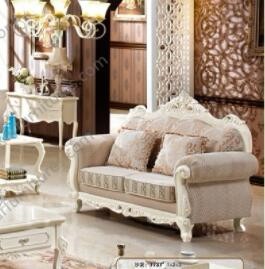 French Living Room Furniture Neo-classical Wooden 1 2 3 Sofa Set Designs