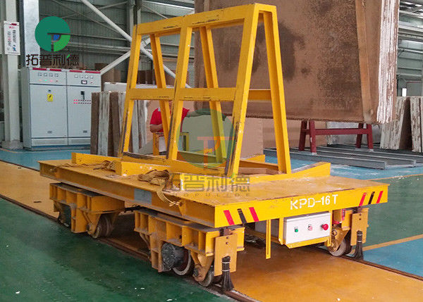 16 Ton Heavy Duty Material Handling Electric Transport Cart For Marble Slab